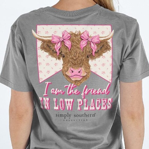 Simply Southern Tops - “I am the Friend in Low Places” Shirt by Simply Southern